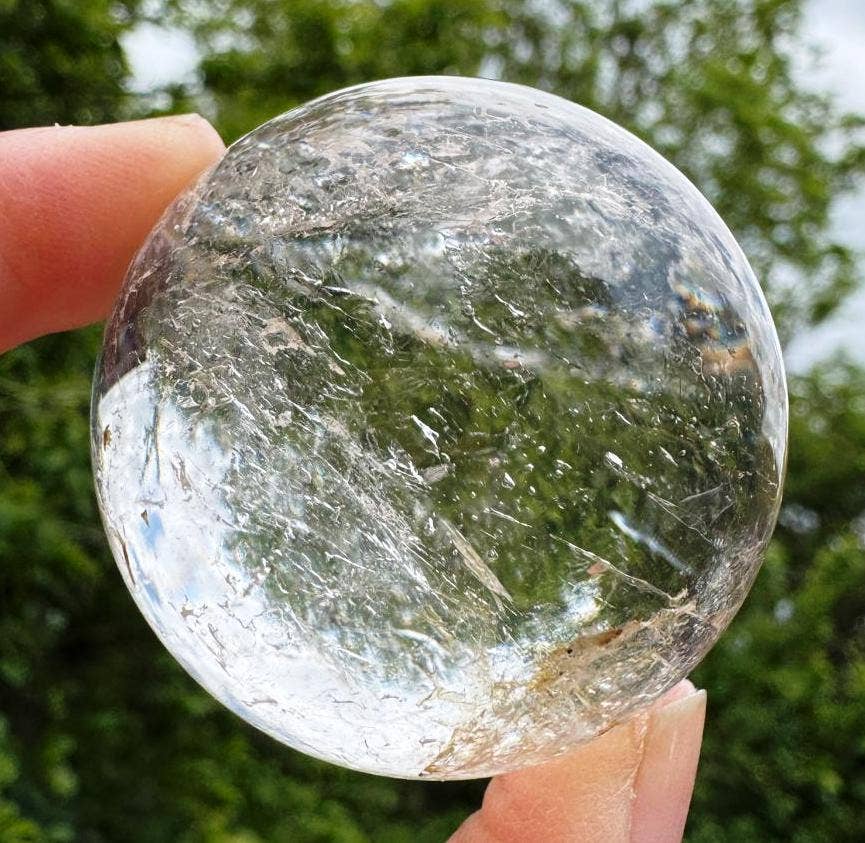 Clear quartz Sphere's