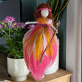 Felted Fairy Dolls with Raw Crystal Wand/Staff