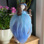 Felted Fairy Dolls with Raw Crystal Wand/Staff